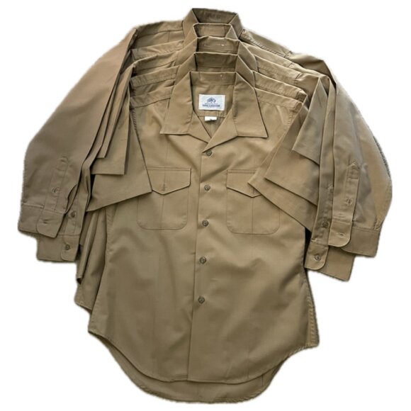 Lot of 5 USMC Khaki Shirts - Picture 1 of 2